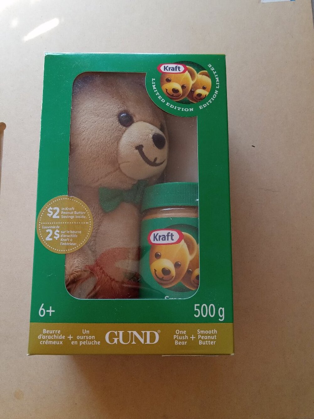Sealed Gund Kraft Bear Limited Edition Collectable Plush